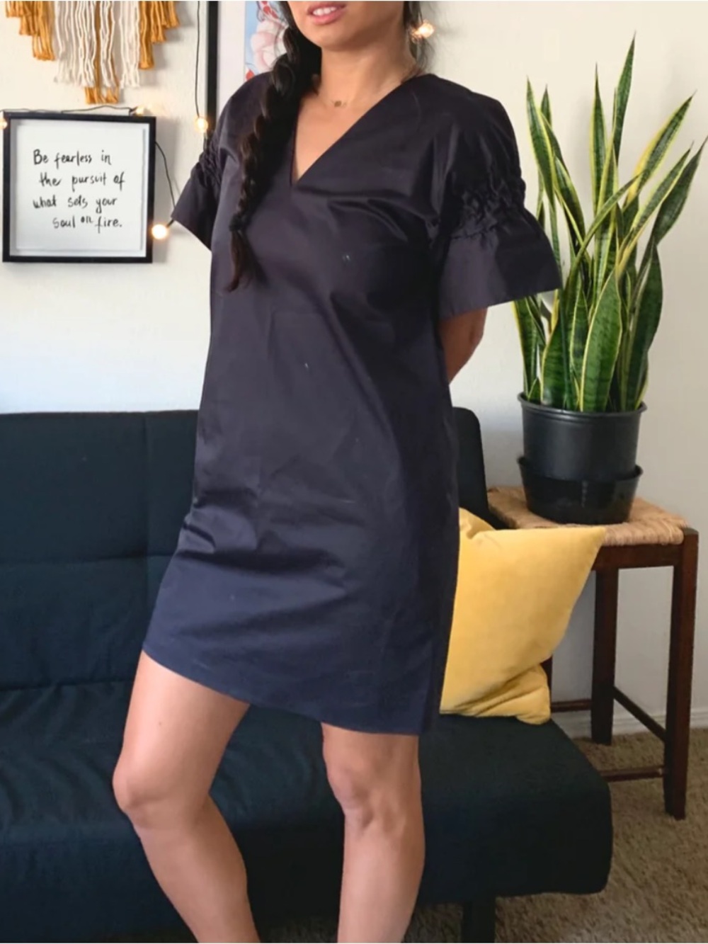 COS Black Minimalist Shift Dress